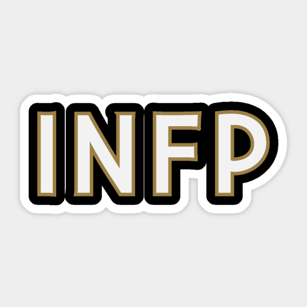 Myers Briggs Typography INFP Sticker by calebfaires